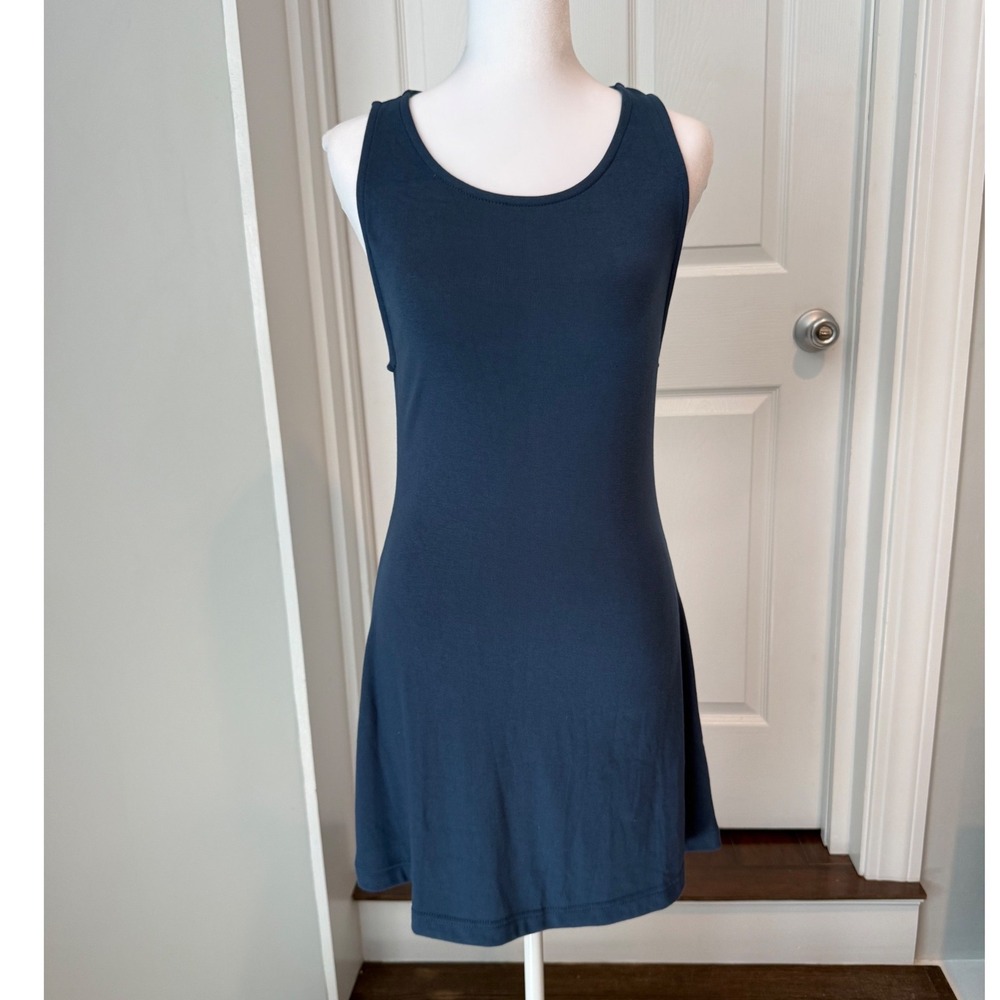 FP Beach Free People Tank Dress Womens Small Blue Sleeveless Swing A-Line